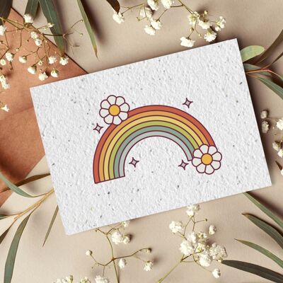 Postkarte zur Pflanze Nr. 41 „Regenbogen“ 10er-Set