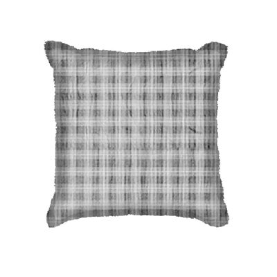 Highlands gray / ecru square cushion