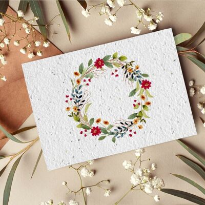 Postkarte zur Pflanze #47 „Blumenkrone“ 10er Set