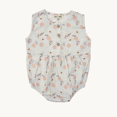 Child/baby romper 100% cotton OEKO-TEX peach pattern
