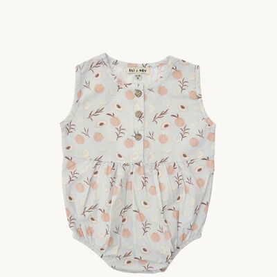 Child/baby romper 100% cotton OEKO-TEX peach pattern