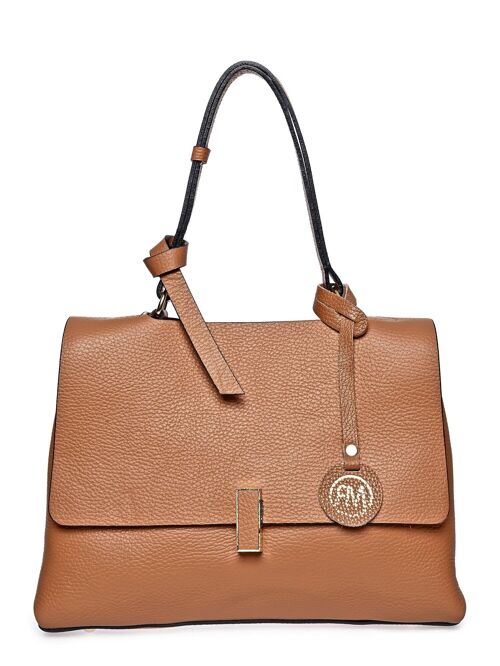 SS24 RM 1826_COGNAC_Top Handle Bag