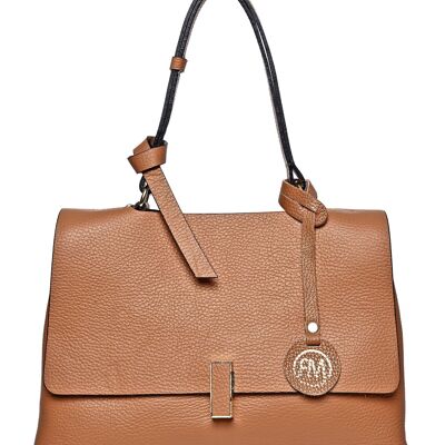 SS24 RM 1826_COGNAC_Tasche mit Tragegriff