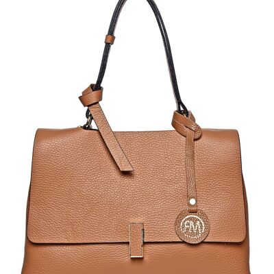 SS24 RM 1826_COGNAC_Top Handle Bag