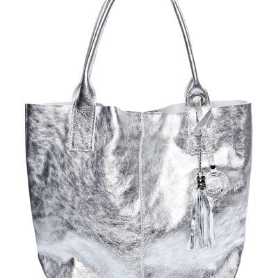 SS24 RM 8129_ARGENTO_Tote bag