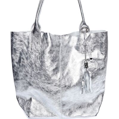 SS24 RM 8129_ARGENTO_Tote bag