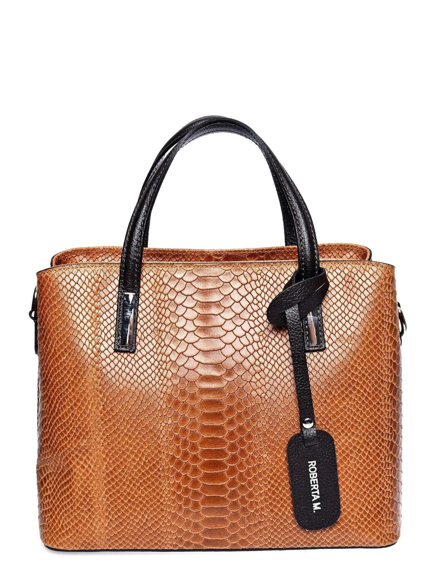 SS24 RM 8067_COGNAC_Tasche mit Tragegriff