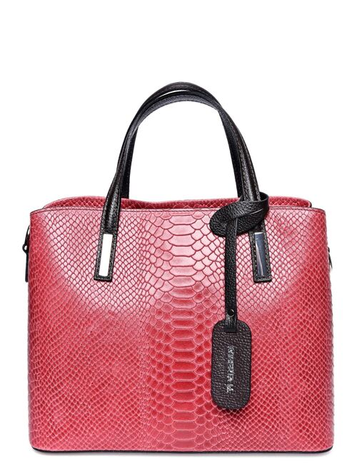 SS24 RM 8067_ROSSO_Top Handle Bag
