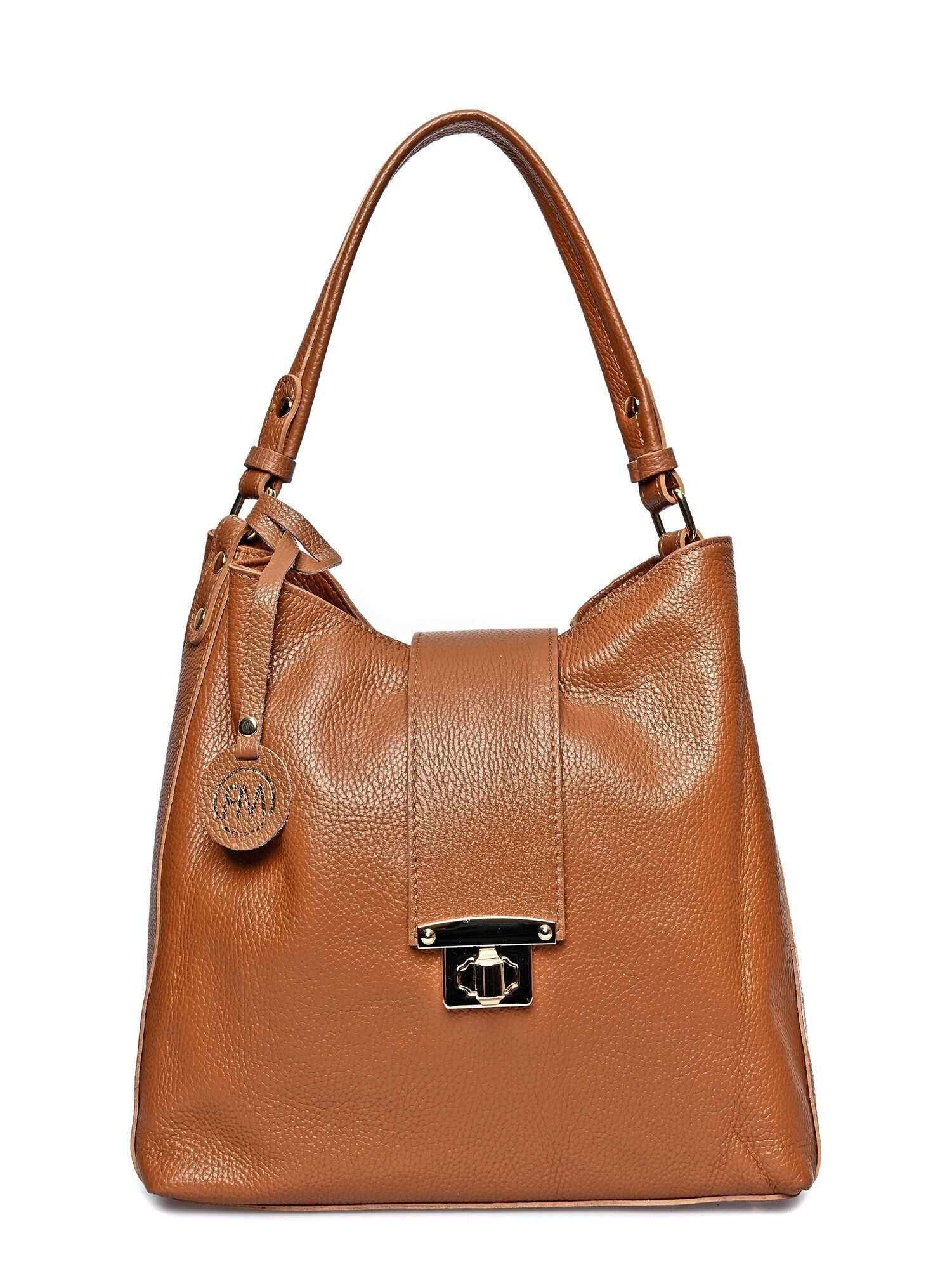 SS24 RM 1591_COGNAC_Tasche mit Tragegriff