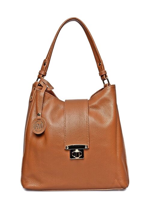 SS24 RM 1591_COGNAC_Top Handle Bag