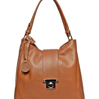 SS24 RM 1591_COGNAC_Top Handle Bag