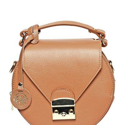 SS24 RM 1628_COGNAC_Tasche mit Tragegriff