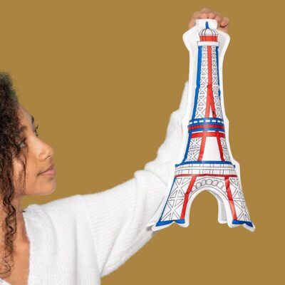Dibujo hinchable para colorear - Torre Eiffel gigante para colorear