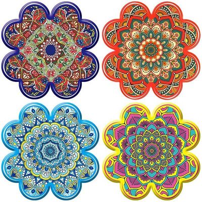 Assorted flower-ceramic trivets