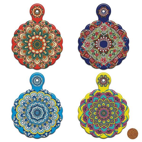 Posacenere quadrato piastrellato