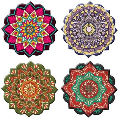 Mandala trivet assortment - ceramic