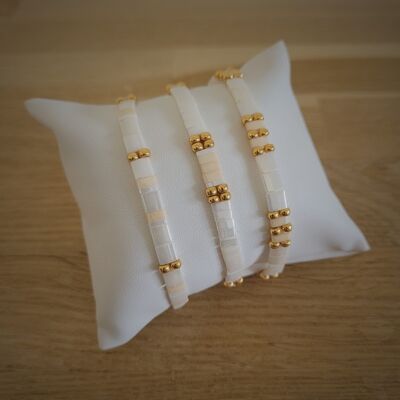 TILA - bracelet - blanc - bijoux femme - fête des mères - idées cadeaux