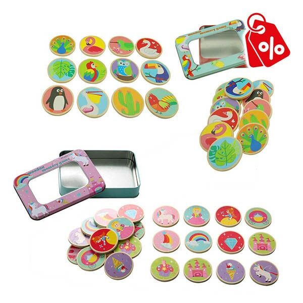 SURTIDO JUEGO MEMORY MADERA 24 PCS