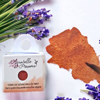 Peinture Aquarelle extra-fine végane TERRE DE SIENNE BRULEE