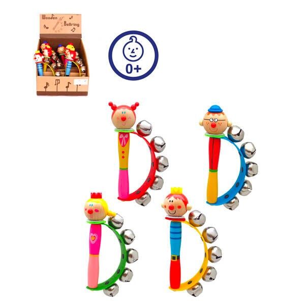 Campanelli di legno colorati per bambini