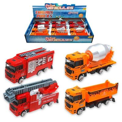 Assortment of fire vehicles