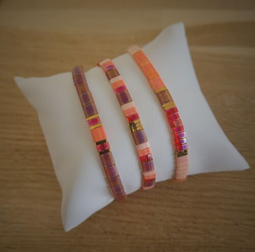 TILA - bracelet - multico orange - bijoux femme - cadeaux - Showroom été - plage