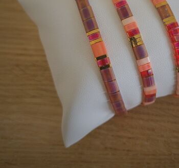 TILA - bracelet - multico orange - bijoux femme - cadeaux - Showroom été - plage 3