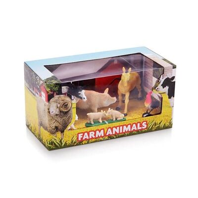 Boîte de présentation avec des animaux