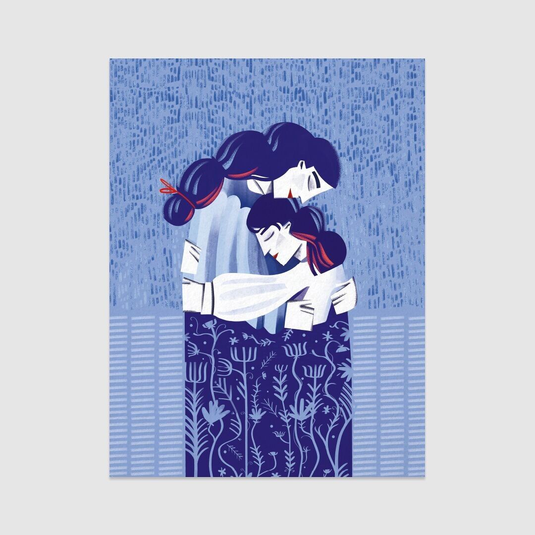 Poster / Stampa artistica - L'abbraccio (30x40cm e 50x70cm)