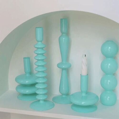 Jade Color Candle Holders