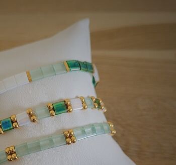 TILA - bracelet - vert - bijoux femme - cadeaux - Showroom été - plage 2