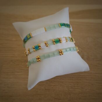 TILA - bracelet - vert - bijoux femme - cadeaux - Showroom été - plage 1