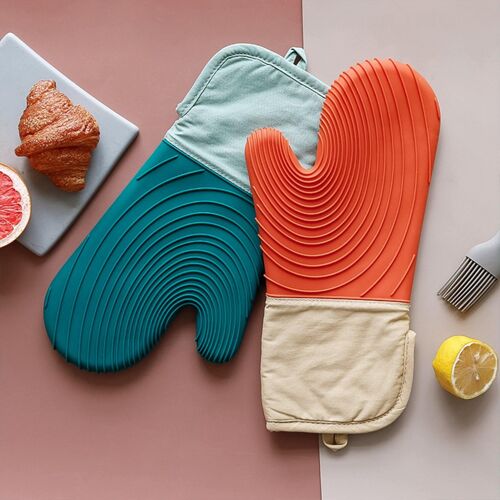 2Pcs Silicone Heat Proof Gloves