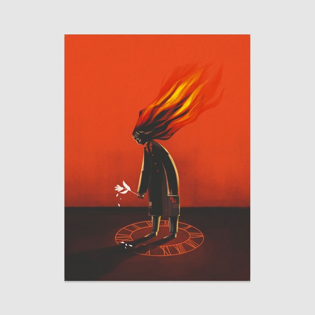 Poster / Kunstdruck – Ticken der Uhr (30x40cm & 50x70cm)