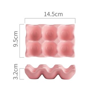 Porte-œufs en céramique à 6 grilles 4