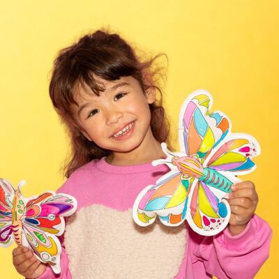 2 Coloriages gonflables - Papillons