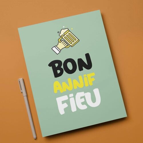 Carte postale Bon annif fieu