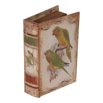 Bücherbox 15 cm Papageien