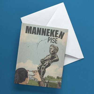 Carte postale Manneken Pise