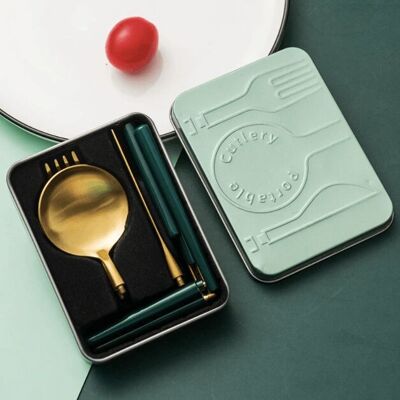 Ensemble de cuillères portables de poche
