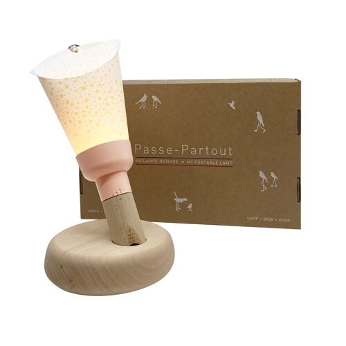 Coffret Lampe Nomade « Passe-Partout » Pléiades- Rose poudrée