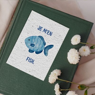 Postcard to plant #74 “Je m’en fish” Lot of 10