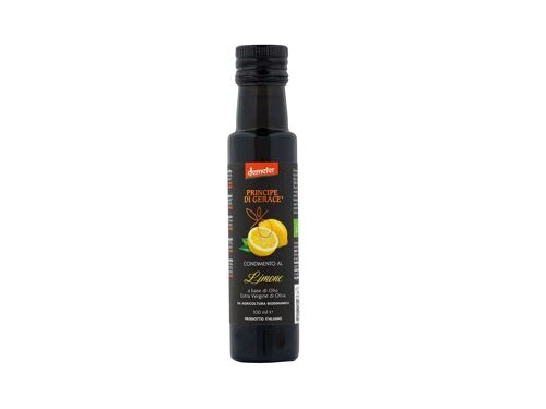 Condimento al LIMONE biodinamico, 100% ITALIANO, 100 ml a base di olio Extra Vergine d'oliva Demeter