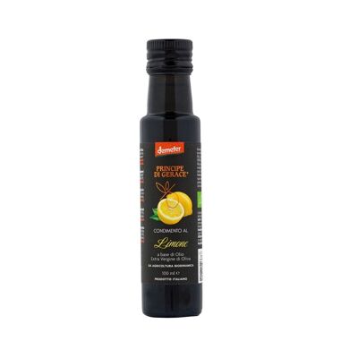 Condimento al LIMONE biodinamico, 100% ITALIANO, 100 ml a base di olio Extra Vergine d'oliva Demeter