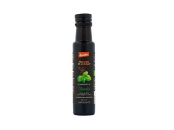 Vinaigrette biodynamique BASILIC, 100% ITALIEN, 100 ml à base d'huile d'olive extra vierge Demeter 1