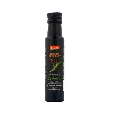 Condimento al ROSMARINO biodinamico, 100% ITALIANO, 100 ml a base di olio Extra Vergine d'oliva Demeter