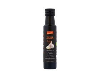 Assaisonnement AIL biodynamique, 100% ITALIEN, 100 ml à base d'huile d'olive extra vierge Demeter 1