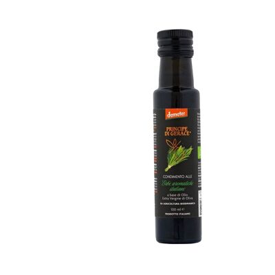 Condimento biodinámico de HIERBAS AROMÁTICAS ITALIANAS, 100% ITALIANO, 100 ml a base de aceite de oliva Virgen Extra Demeter