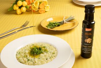 Assaisonnement biodynamique TRUFFE BLANCHE, 100% ITALIENNE, 100 ml à base d'huile d'olive extra vierge Demeter 2