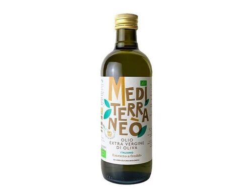 Olio Extravergine di Oliva BIOLOGICO 100% ITALIANO Mediterraneò 0.75 l